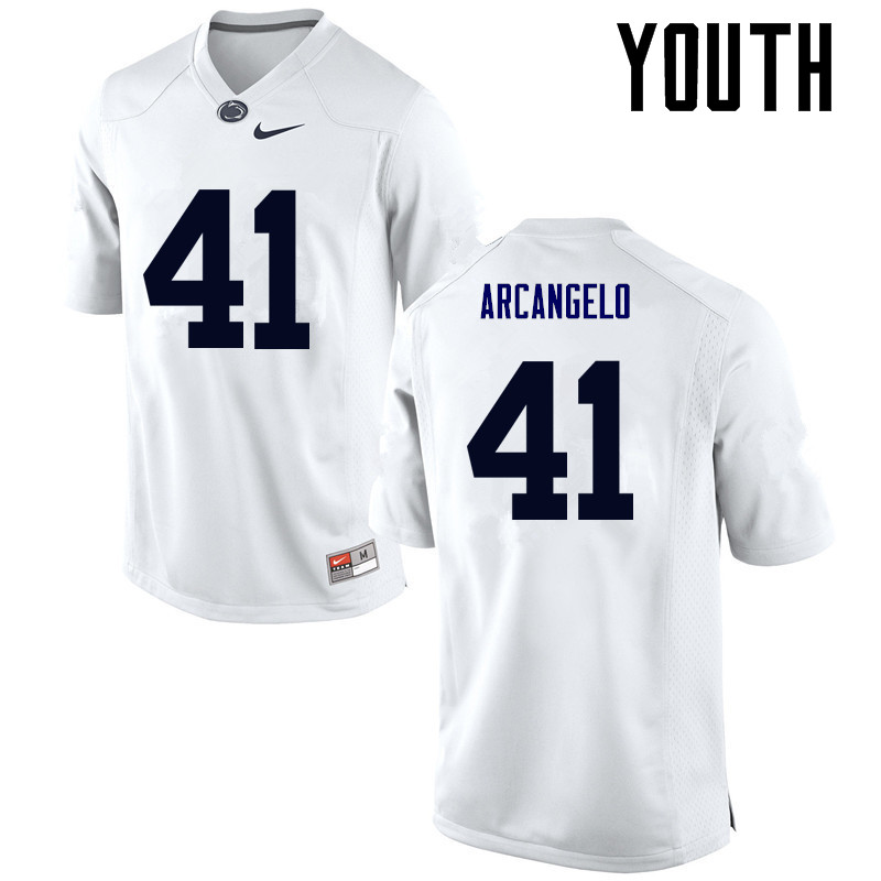 Youth Penn State Nittany Lions #41 Joe Arcangelo College Football Jerseys-White - Click Image to Close